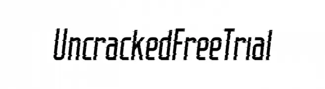 Uncracked Free Trial  baixar fontes gratis