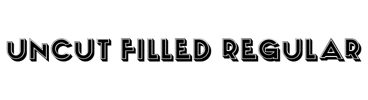 Uncut Filled Regular  Free Fonts Download
