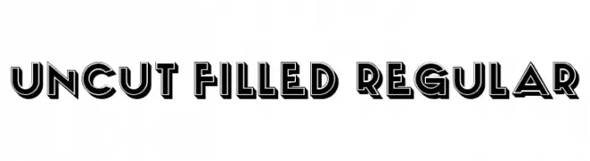 Uncut Filled Regular  免费字体下载