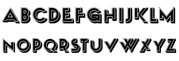 Uncut Filled Regular Font OTHER CHARS
