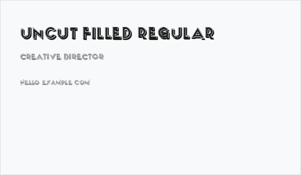 Uncut Filled Regular Business Card