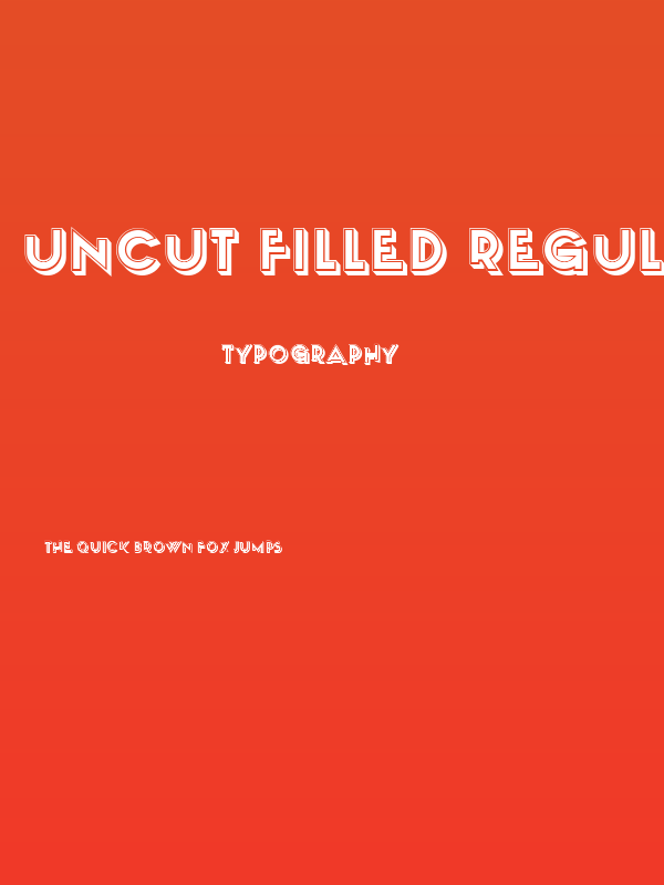 Uncut Filled Regular Poster