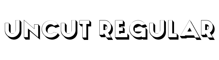 Uncut Regular  フリーフォントのダウンロード