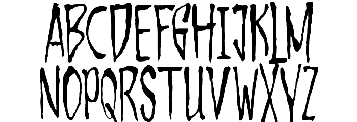 UncutMadnessDemoversion Font LOWERCASE