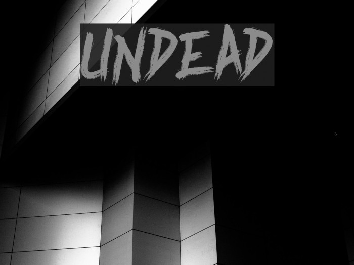 Undead Font examples