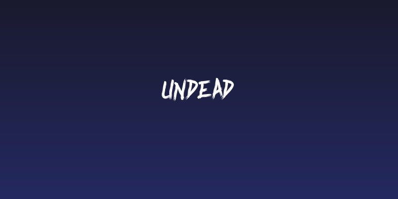Undead Social Header