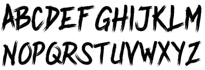 Undead Font LOWERCASE