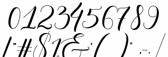 Undella Font OTHER CHARS