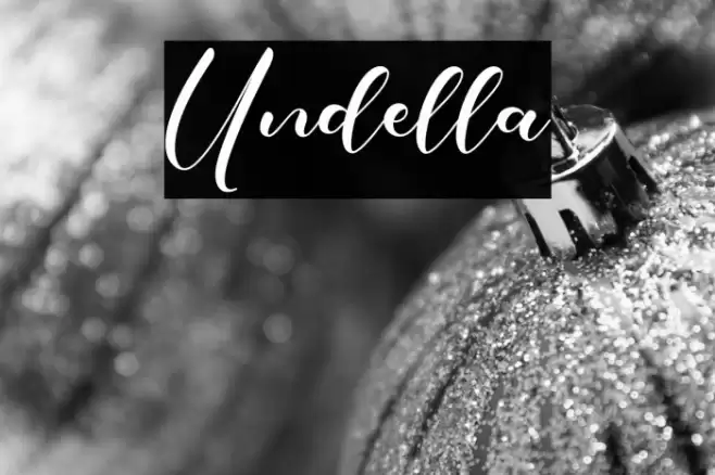 Undella Font examples