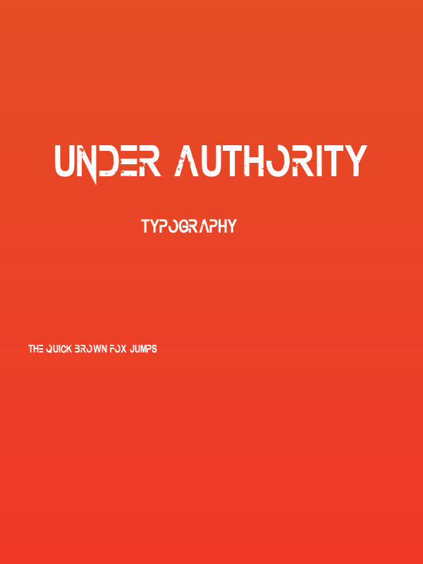 Under Authority Poster