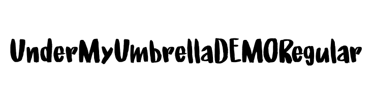 Under My Umbrella DEMO Regular  font caratteri gratis