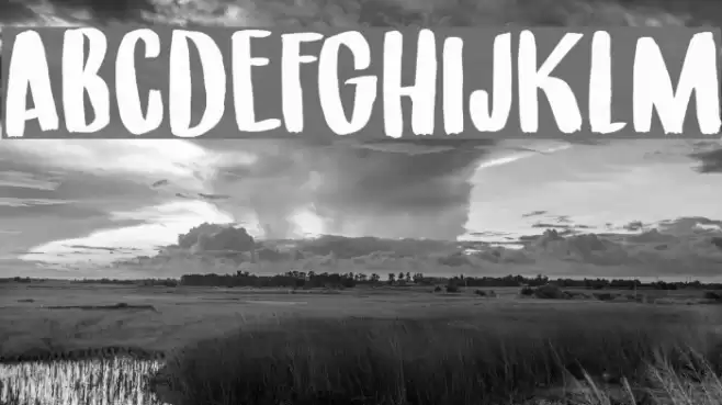 Under My Umbrella DEMO Regular Font examples