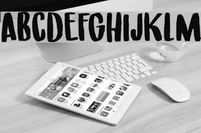 Under My Umbrella DEMO Regular Font examples