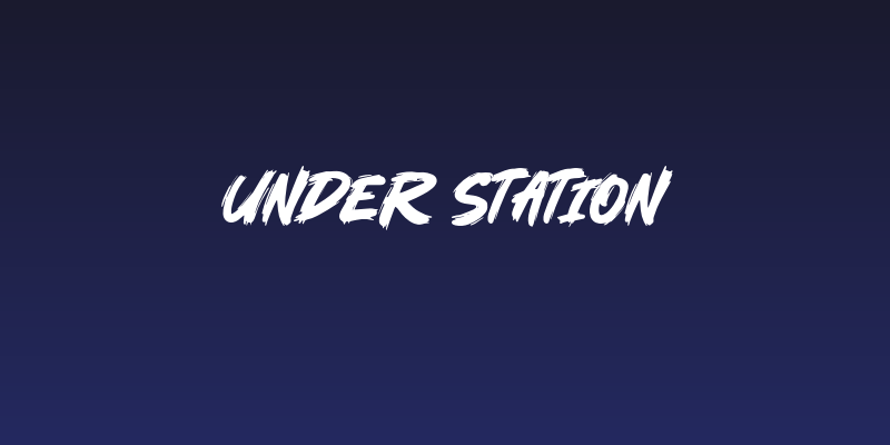 Under Station Social Header