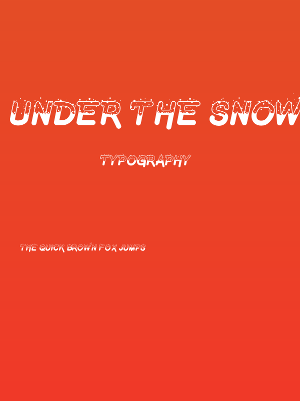Under The Snow Poster