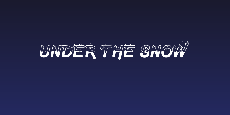 Under The Snow Social Header