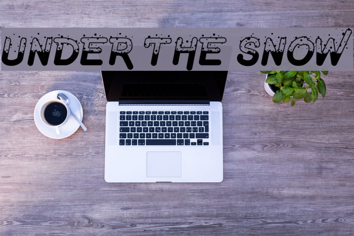 Under The Snow Fonte examples