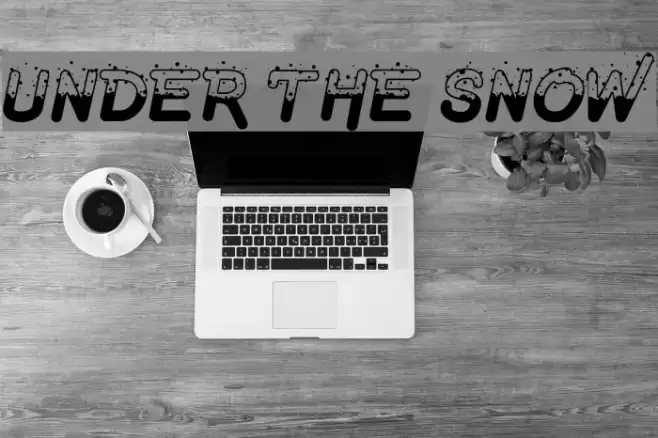 Under The Snow Font examples