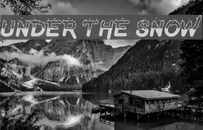 Under The Snow Font examples