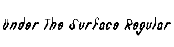 Under The Surface Regular  免费字体下载
