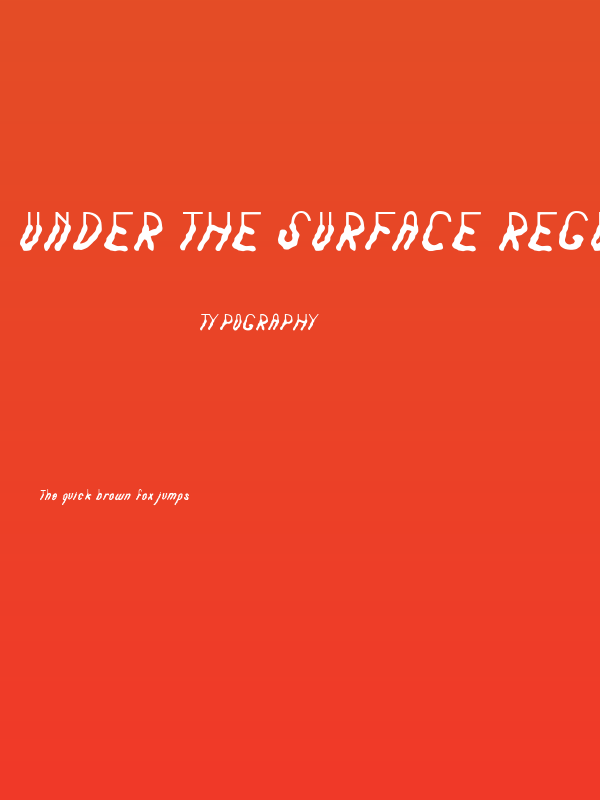 Under The Surface Regular Poster