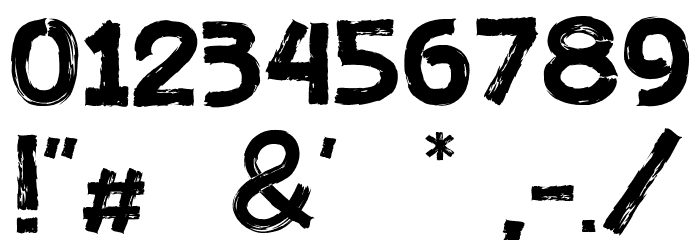 Under Type Font OTHER CHARS