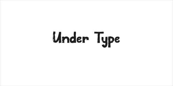 Under Type Logo