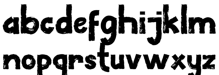 Under Type Font LOWERCASE