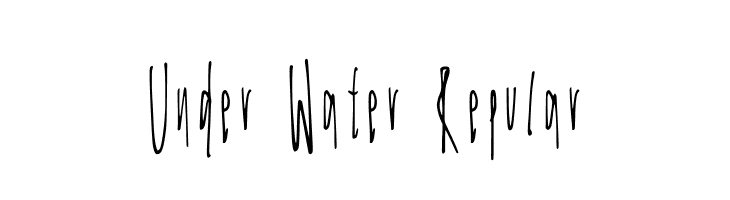 Under Water Regular  नि: शुल्क फ़ॉन्ट्स डाउनलोड