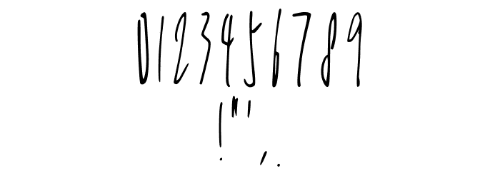 Under Water Regular Font OTHER CHARS