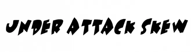 Under attack skew  Descarca Fonturi Gratis