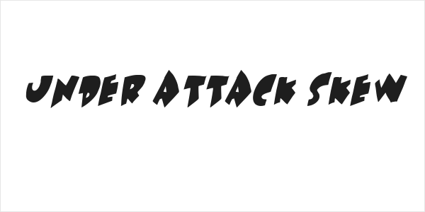 Under attack skew Logo