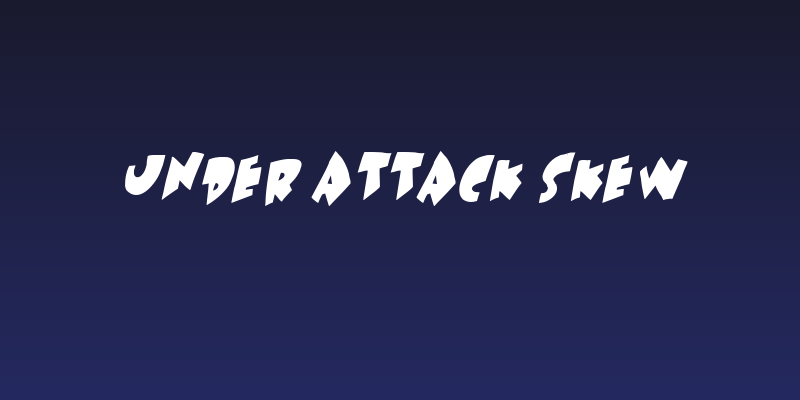 Under attack skew Social Header