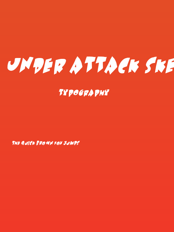 Under attack skew Poster