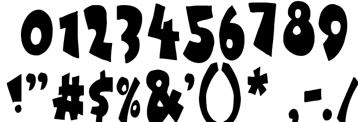 Under attack フォント その他の文字