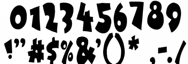 Under attack Font OTHER CHARS