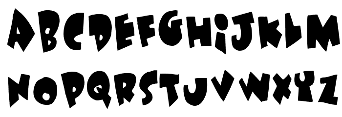 Under attack Font LOWERCASE