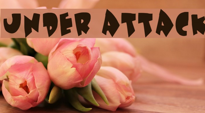 Under attack フォント examples