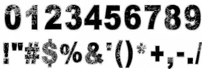 Under the influence Font OTHER CHARS