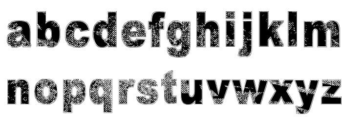 Under the influence Font LOWERCASE