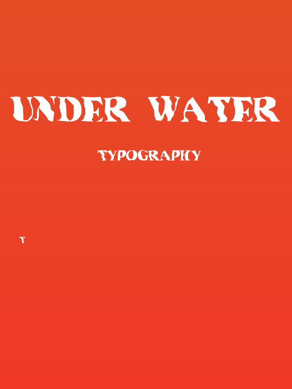 Under water Poster