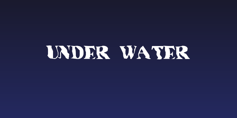 Under water Social Header