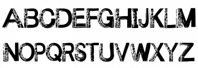 Under your bed Font UPPERCASE