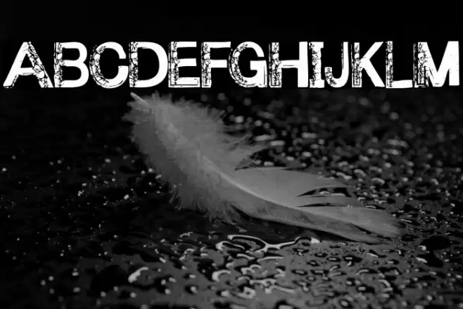 Under your bed Font examples