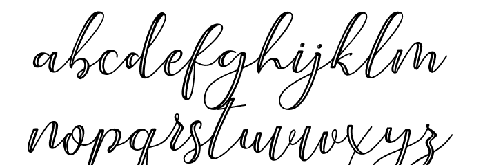 UnderScript Font LOWERCASE