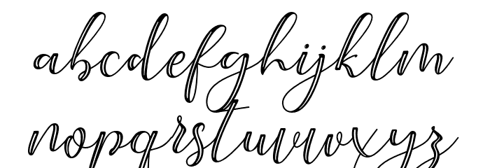 UnderScript Font LOWERCASE