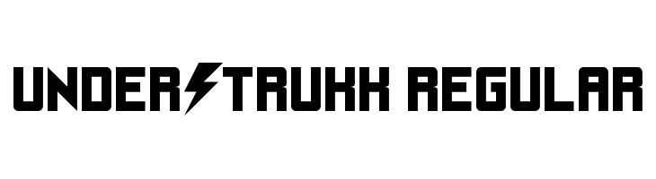 UnderStrukk Regular  Frei Schriftart Herunterladen