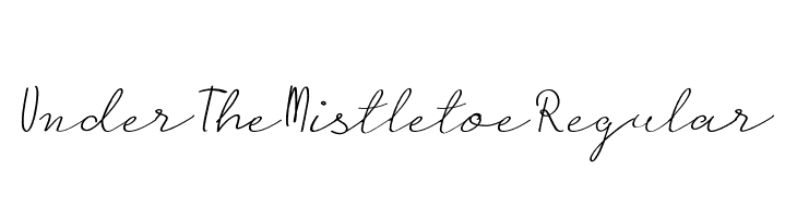 UnderTheMistletoeRegular  font caratteri gratis