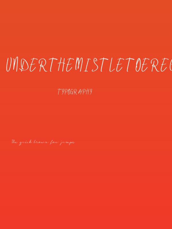 UnderTheMistletoeRegular Poster
