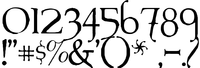 UnderWorld Font OTHER CHARS